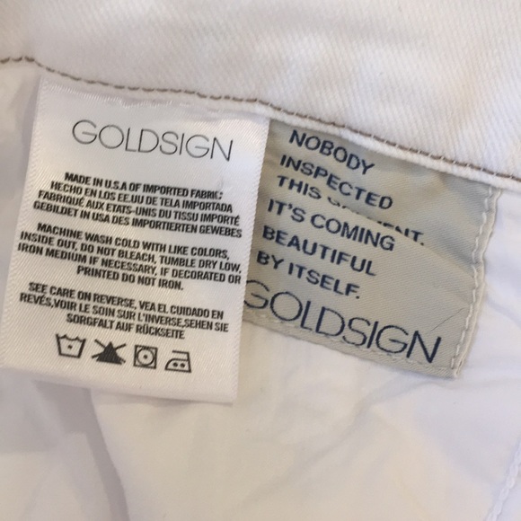 Goldsign virtual white jeans size 28 - Picture 4 of 8